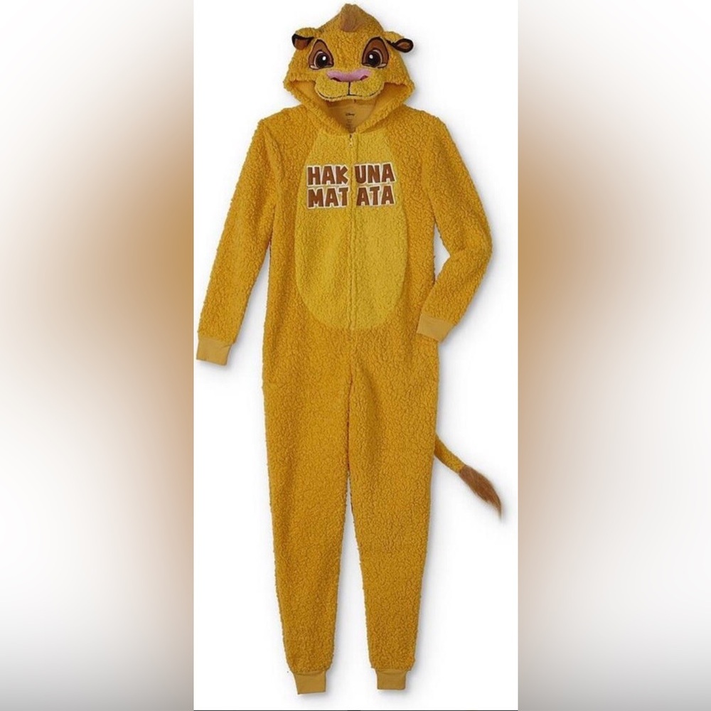 Disney Lion King Hakuna Matata Pajama Onesie - Yellow